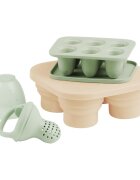 BABYMOOV Set recipiente din silicon si feeder pentru bebelusi