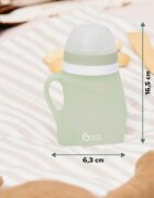 BABYMOOV Sticla ergonomica din silicon verde capacitate 150 ml