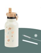 BABYMOOV Sticla termoizolanta din inox Little explorer animal print ivory