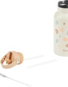 BABYMOOV Sticla termoizolanta din inox Little explorer animal print ivory