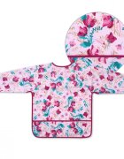 BABYONO Baveta Baby Ono cu maneca lunga model floral