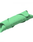 BABYONO Baveta din silicon ajustabila verde