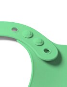 BABYONO Baveta din silicon ajustabila verde