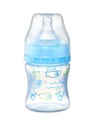 BABYONO Biberon anti-colici cu tetina din silicon 120 ml 0 luni+ pesti