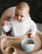 BABYONO Bol din silicon cu ventuza pentru copii albastru