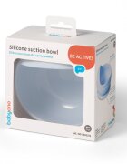 BABYONO Bol din silicon cu ventuza pentru copii albastru