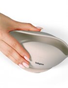 BABYONO Bol din silicon cu ventuza pentru copii crem