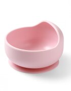 BABYONO Bol din silicon cu ventuza pentru copii roz