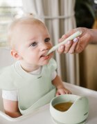BABYONO Bol din silicon cu ventuza pentru copii verde