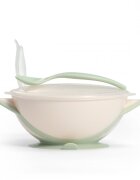 BABYONO Castron cu ventuza si lingura Baby Ono Verde deschis
