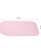 BABYONO Covoras antiderapant pentru cadita 55 x 35 cm New Pink