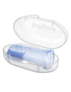 BABYONO Degetar din silicon Baby Ono albastru pentru masarea gingiilor