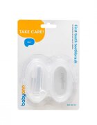 BABYONO Degetar din silicon Baby Ono pentru masarea gingiilor Transparent