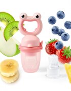 BABYONO Dispozitiv hranire copii cu rasucire broscuta roz