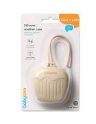 BABYONO Husa de protectie din silicon Bej pentru suzeta