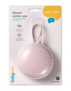 BABYONO Husa de protectie din silicon pentru suzeta Roz