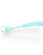 BABYONO Lingurita din silicon pentru bebelusi Baby Ono Smile turcoaz