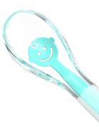 BABYONO Lingurita din silicon pentru bebelusi Baby Ono Smile turcoaz