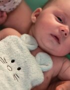 BABYONO Manusa baie copii din bambus verde