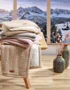 BABYONO Paturica pentru copii Bej din bumbac cu polar 75x100 cm