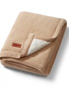 BABYONO Paturica pentru copii Crem din bumbac cu polar 75x100 cm