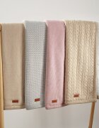 BABYONO Paturica pentru copii Gri din bumbac cu polar 75x100 cm