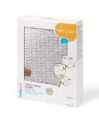 BABYONO Paturica pentru copii Gri tricotata din bumbac organic 100x75 cm