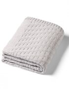 BABYONO Paturica pentru copii Gri tricotata din bumbac organic 100x75 cm
