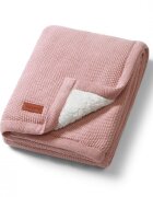 BABYONO Paturica pentru copii Roz din bumbac cu polar 75x100 cm