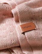 BABYONO Paturica tricotata 167301 din fibre de bambus roz 75x100 cm