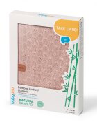 BABYONO Paturica tricotata 167301 din fibre de bambus roz 75x100 cm