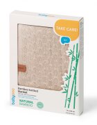 BABYONO Paturica tricotata 167302 din fibre de bambus bej 75x100 cm