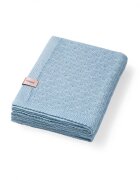 BABYONO Paturica tricotata 167304 din fibre de bambus albastru 75x100 cm