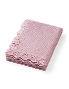 BABYONO Paturica tricotata 167401 din fibre de bambus roz 75x100 cm