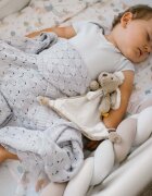 BABYONO Paturica tricotata din bambus gri
