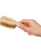 BABYONO Perie pentru bebelusi din lemn cu peri naturali