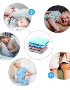 BABYONO Perna cu samburi de cirese Bej pentru ameliorarea durerilor