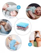 BABYONO Perna cu samburi de cirese Gri pentru ameliorarea durerilor