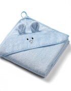 BABYONO Prosop baie bambus cu gluga 100 x 100 cm albastru