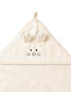 BABYONO Prosop baie bambus cu gluga 100 x 100 cm crem