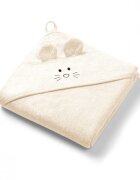 BABYONO Prosop baie bambus cu gluga 100 x 100 cm crem