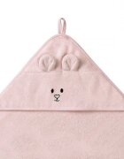 BABYONO Prosop baie bambus cu gluga 100 x 100 cm roz