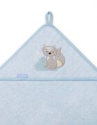 BABYONO Prosop copii Baby Ono cu gluga fibra bambus 100x100 cm vulpita albastru