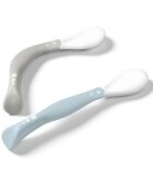 BABYONO Set 2 lingurite flexibile grialbastru