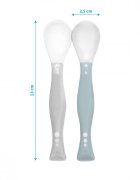 BABYONO Set 2 lingurite flexibile grialbastru