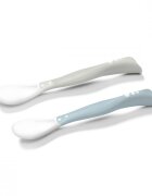 BABYONO Set 2 lingurite flexibile grialbastru