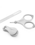 BABYONO Set 3 piese manichiura Baby Ono pentru copii cu suport gri