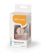 BABYONO Set 3 piese manichiura Baby Ono pentru copii cu suport maro
