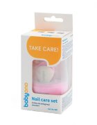 BABYONO Set 3 piese manichiura Baby Ono pentru copii cu suport roz