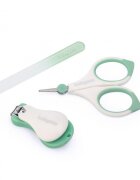 BABYONO Set 3 piese manichiura Baby Ono pentru copii cu suport verde
